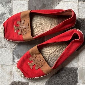 Tory Burch Red Espadrilles